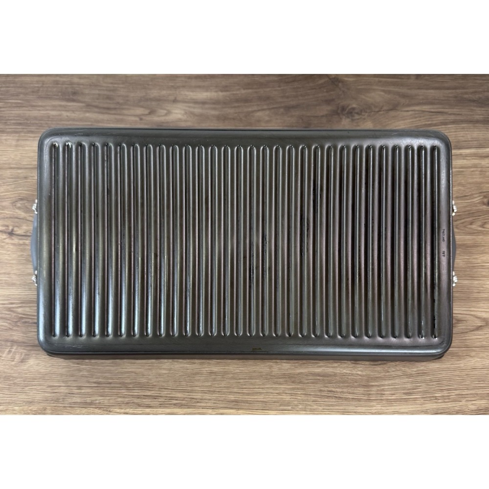 Pampered Chef Grill Pan Dual Burner Double Bacon Burger Panini Press Set 2924 - Picture 11 of 16